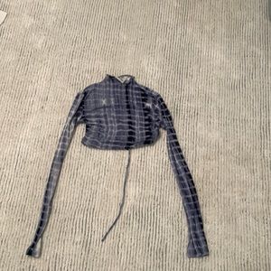 Backless Cropped Long Sleeve